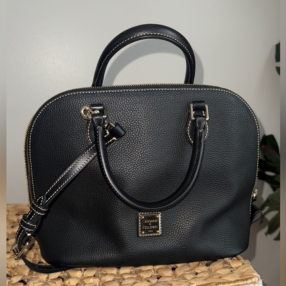 Dooney & Bourke Black Satchel - Picture 3 of 8